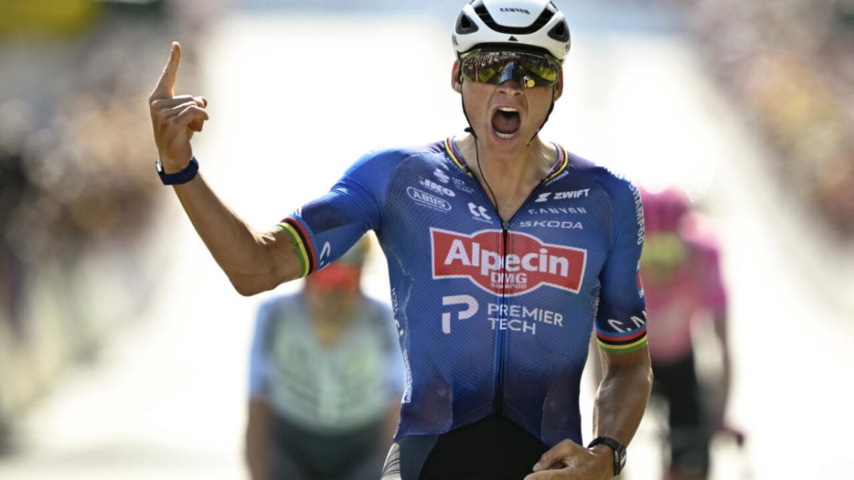 Van der Poel Wins Tour de France Stage Despite 40°C Heat
