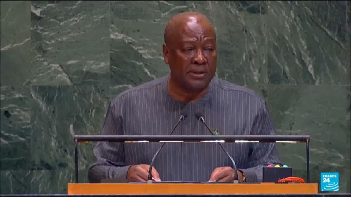 UN General Assembly hall during historic vote on Ghana's slavery reparations resolution