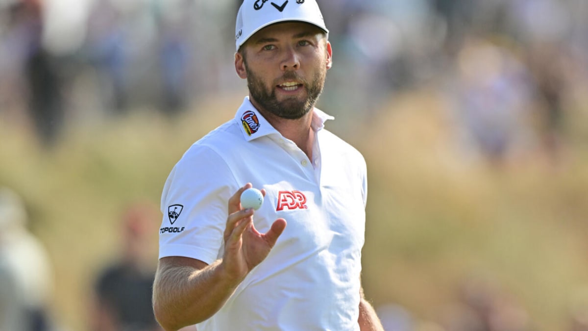 New Dad Sam Burns Leads British Open After Wife's Support