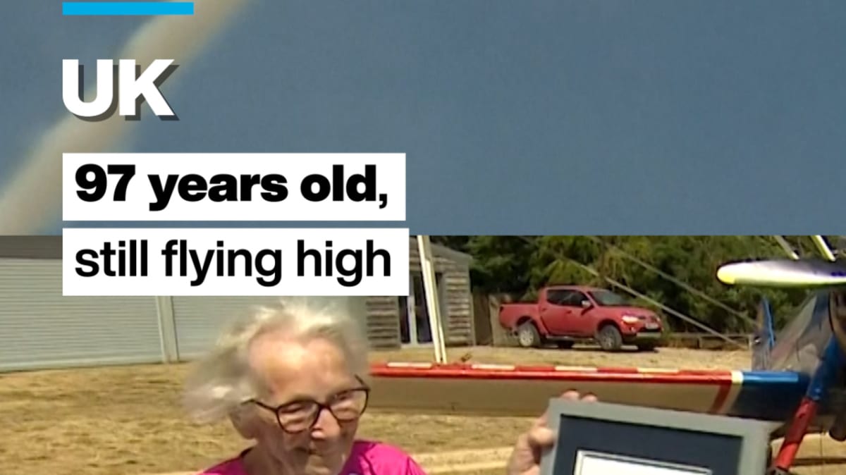 97-Year-Old Breaks Her Own Wing Walking World Record