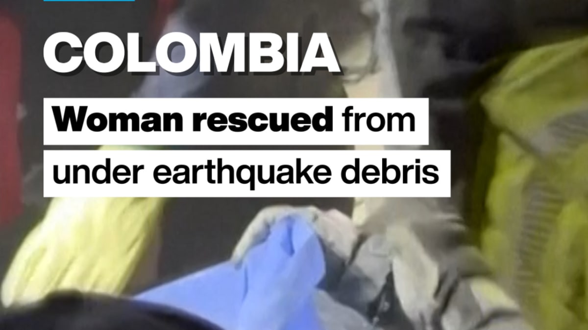 Woman Rescued After 36 Hours Under Colombia Earthquake Rubble