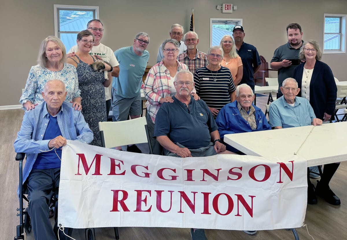 Multiple generations of the Megginson family gathered together at their annual reunion in Murrayville