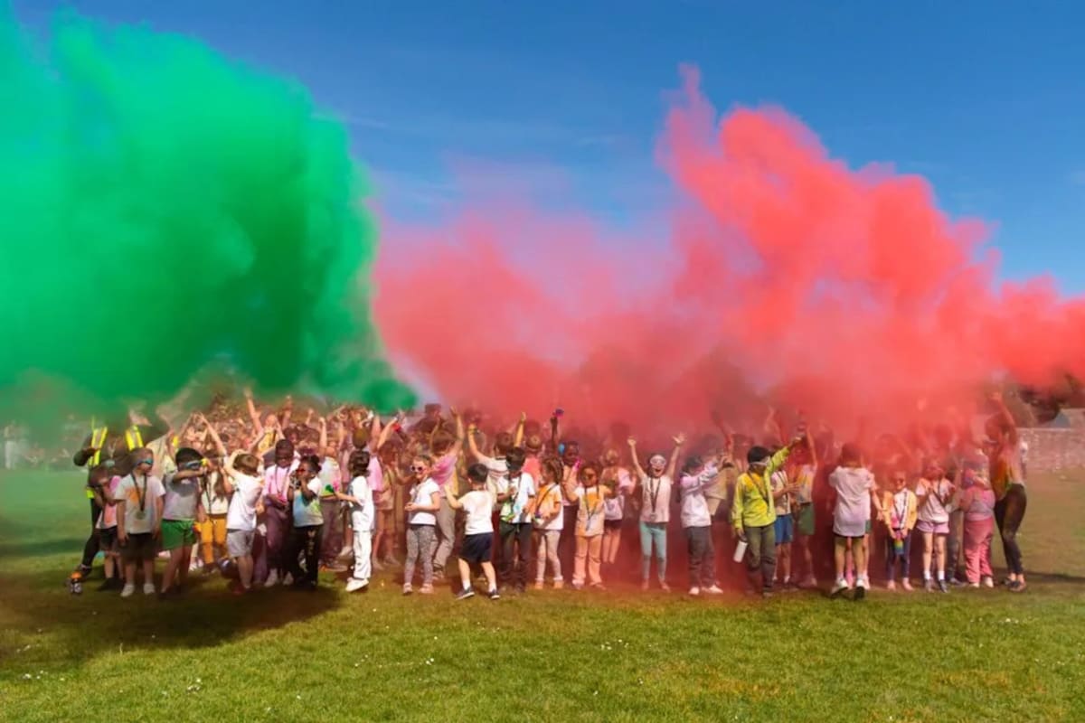 UK School's First Color Run Raises £1,800 for Students - Image 2