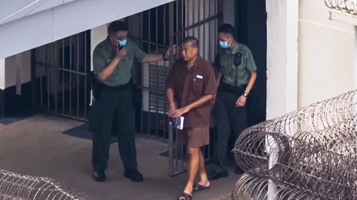 ** Sebastien Lai speaking about hopes for imprisoned father Jimmy Lai's release from Hong Kong