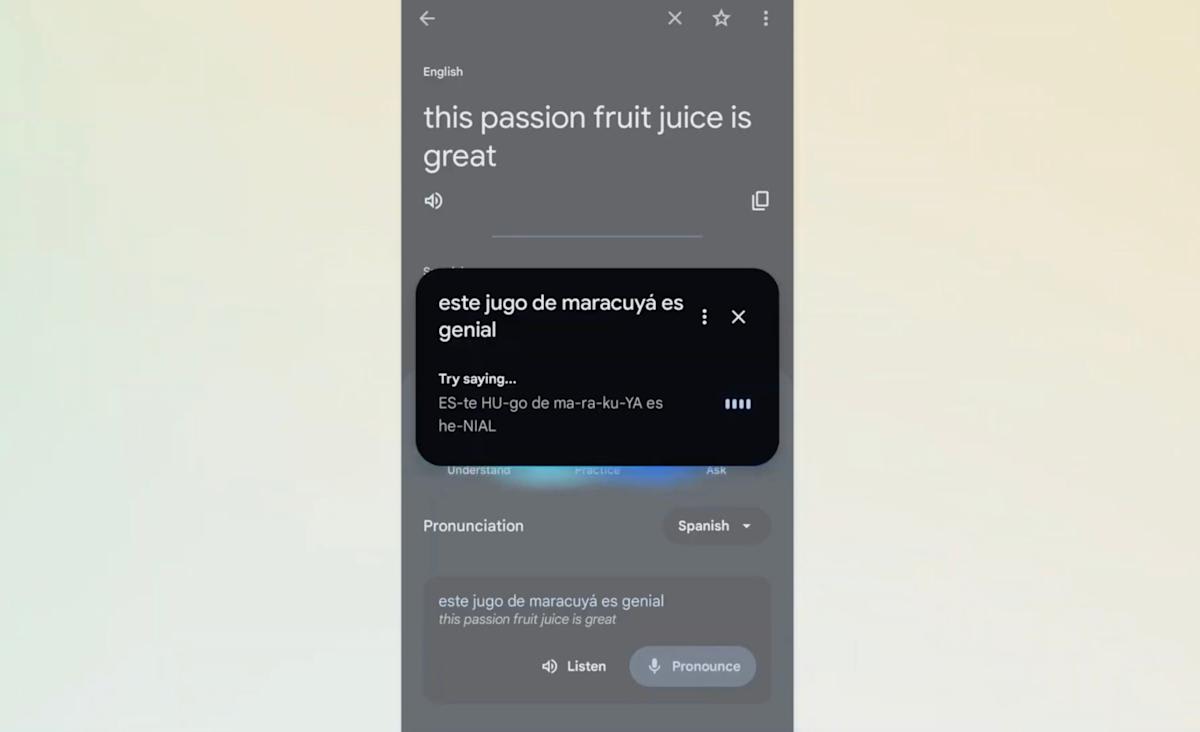 Google Translate Adds AI Voice Coach After 20 Years