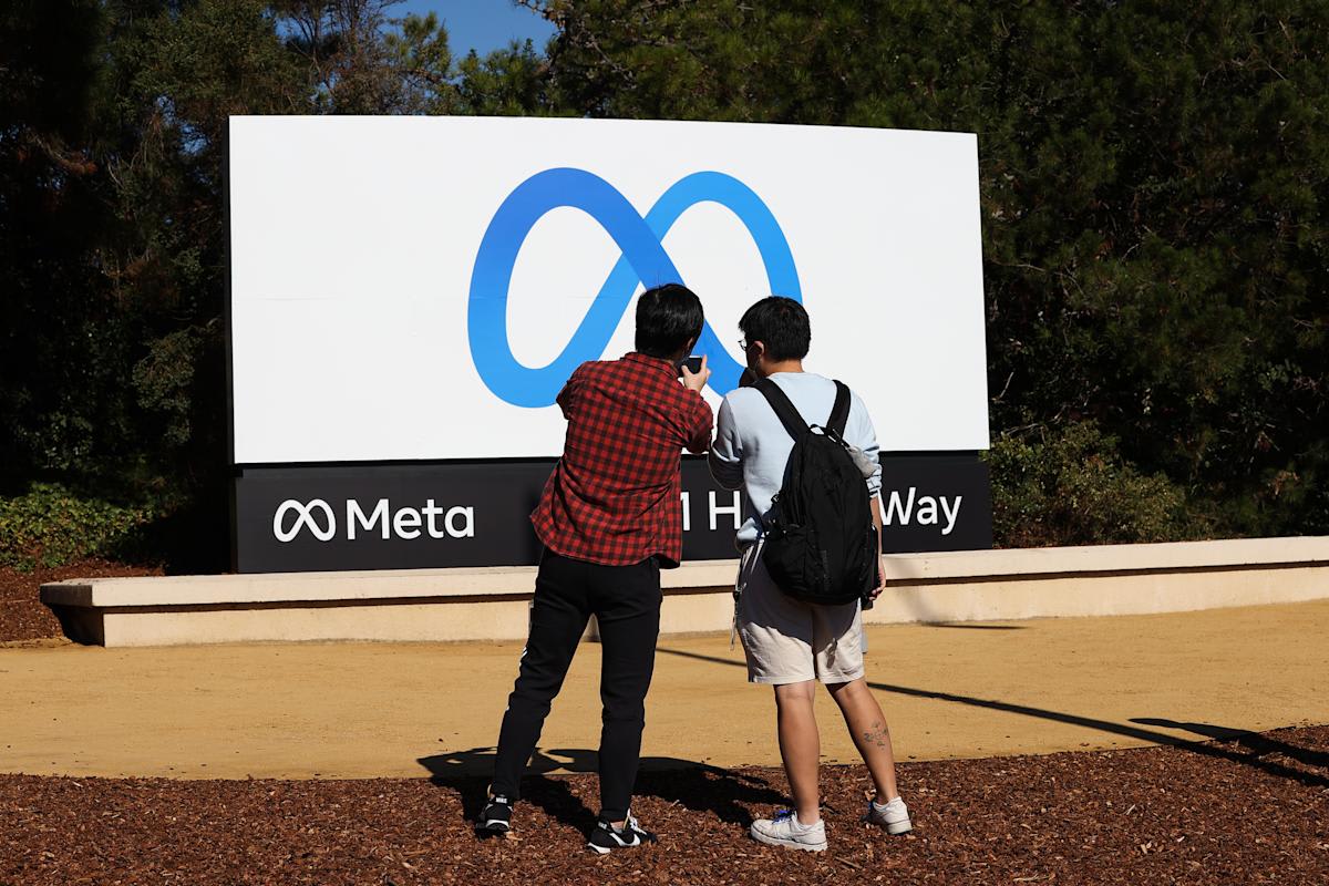 Meta headquarters building representing the company facing historic child safety lawsuit verdict