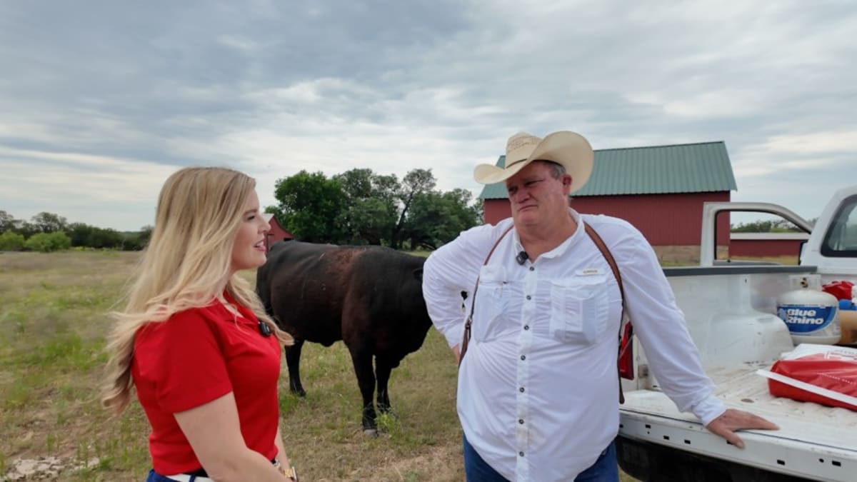 West Texas cowboy Sammy Wilson recovering from facial skin cancer surgery performed by compassionate dermatologist