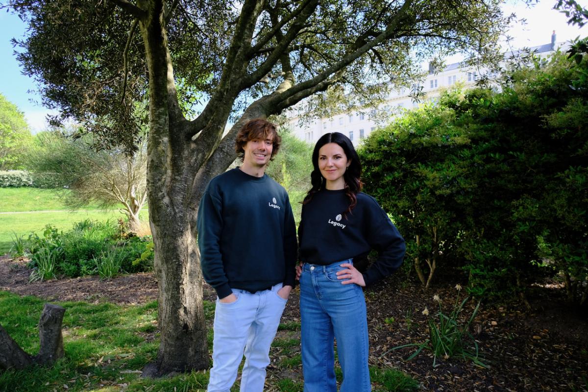 Herbie and Maria Wildwood, founders of Legacy charity donation app, smiling together