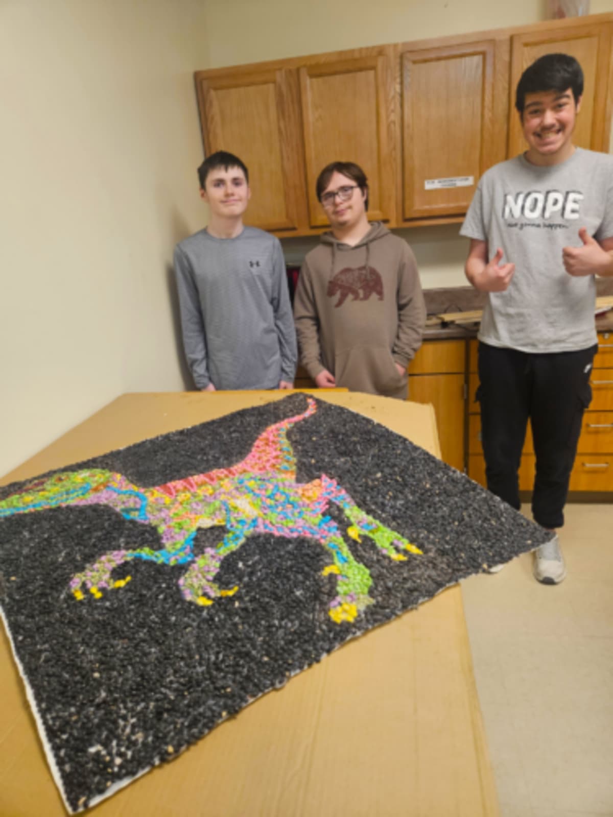 Students Create Year-Long Bean Mosaic at River Bend School - Image 2