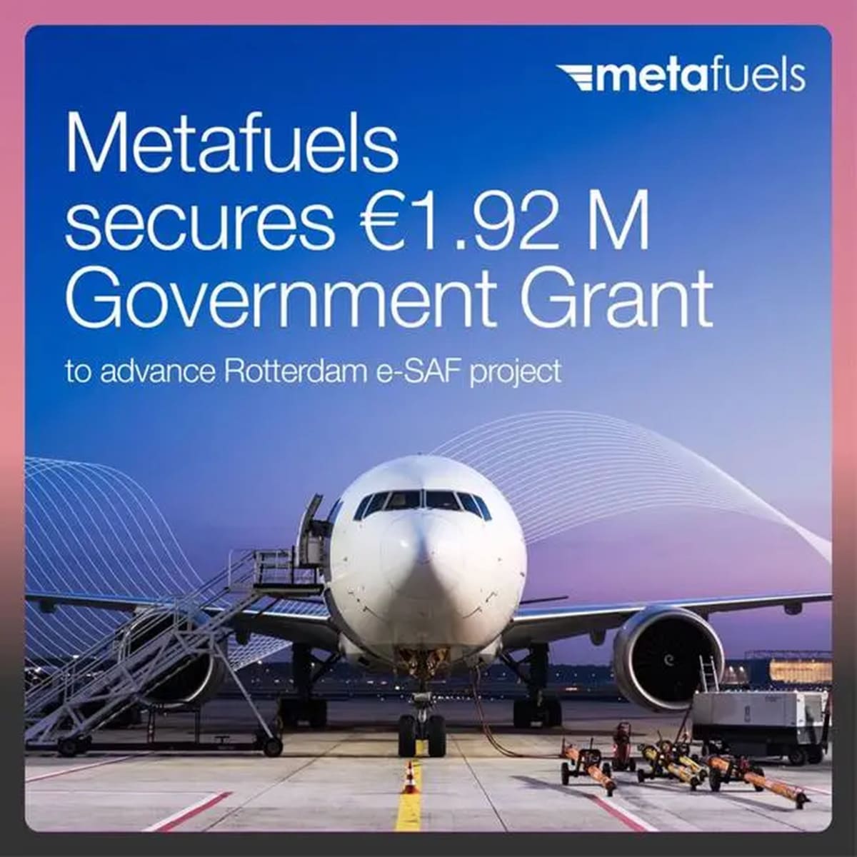 Modern industrial facility at Port of Rotterdam with sustainable aviation fuel production equipment