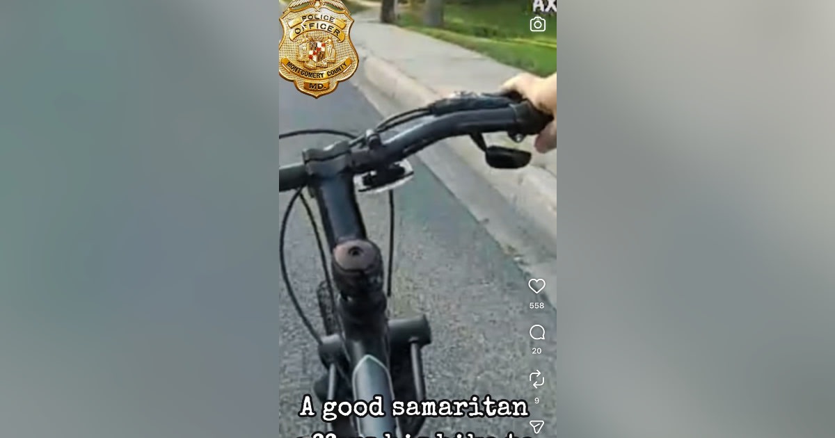Cyclist Loans Bike to Maryland Officer to Catch Suspect