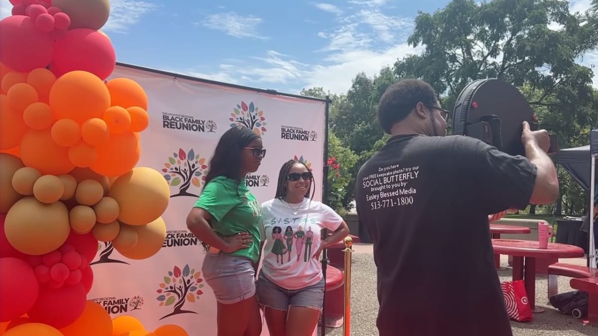 Families celebrating together at the Midwest Regional Black Family Reunion in Cincinnati