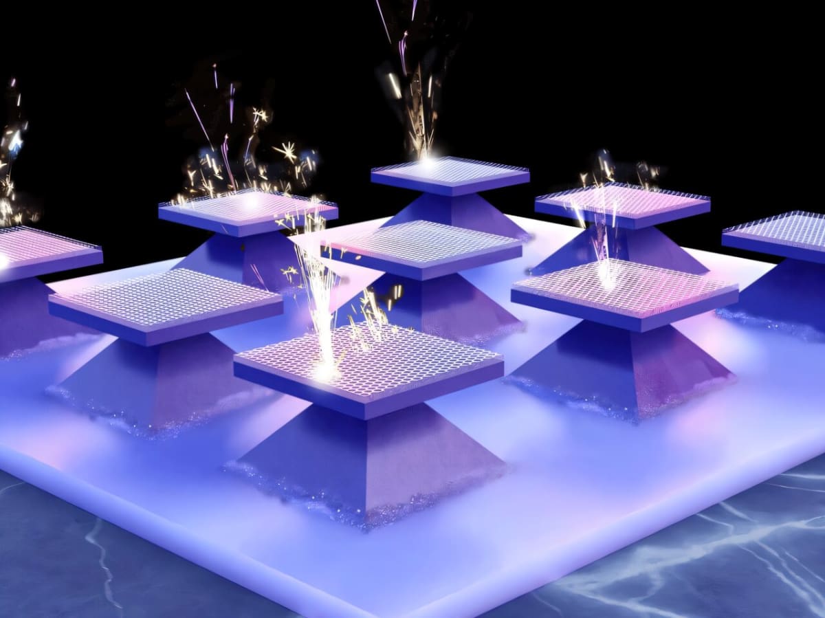 Microscopic view of atomically thin layered chromium oxychloride material used in chip manufacturing