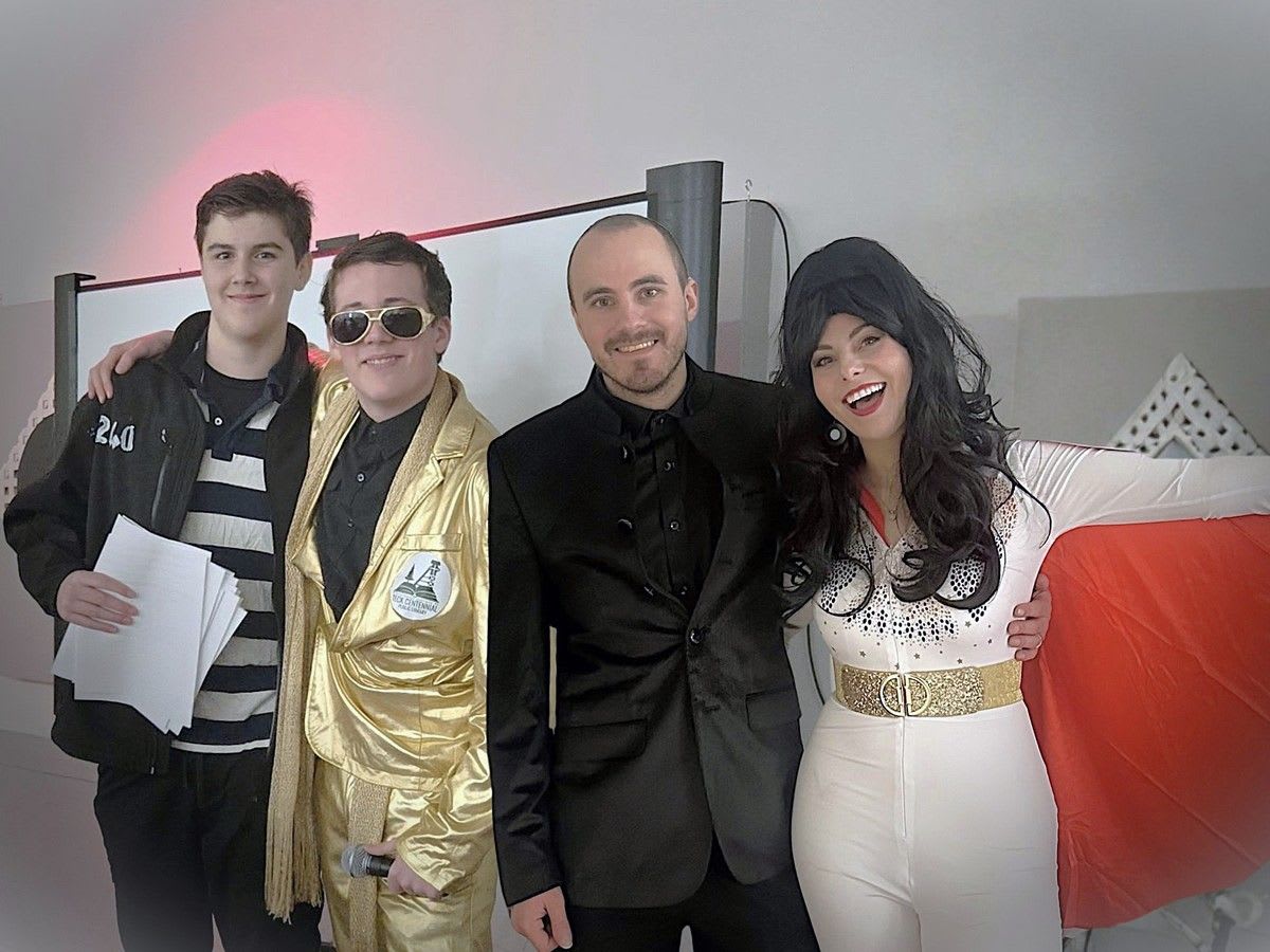 Community members gathered at Elvis-themed fundraiser event supporting Kirkland Lake library roof repairs