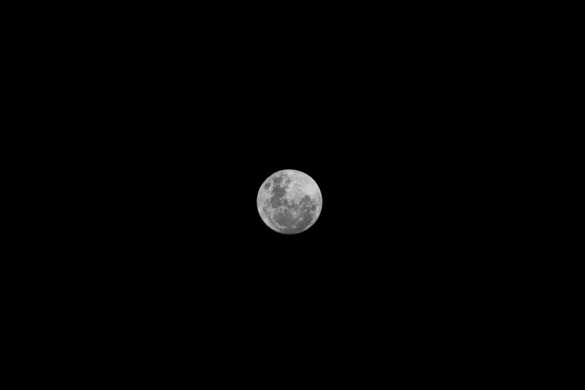 Grainy black and white photograph showing the far side of the Moon taken by Soviet Luna 3 probe