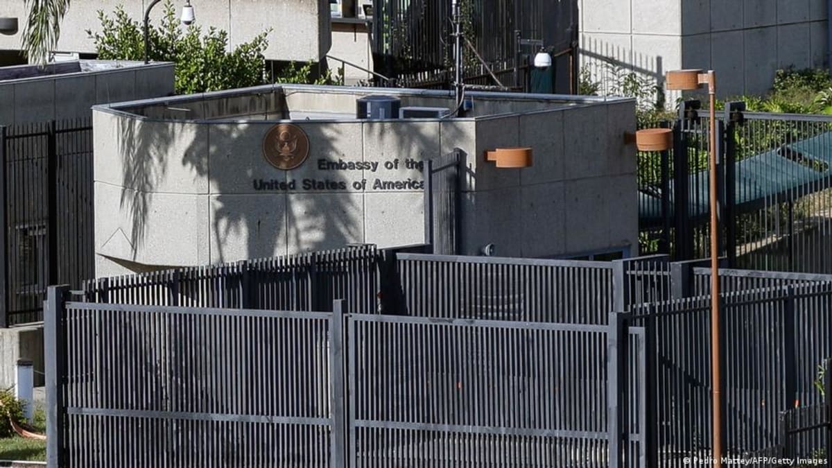 US embassy building in Caracas, Venezuela, closed since 2019, now reopening for diplomacy