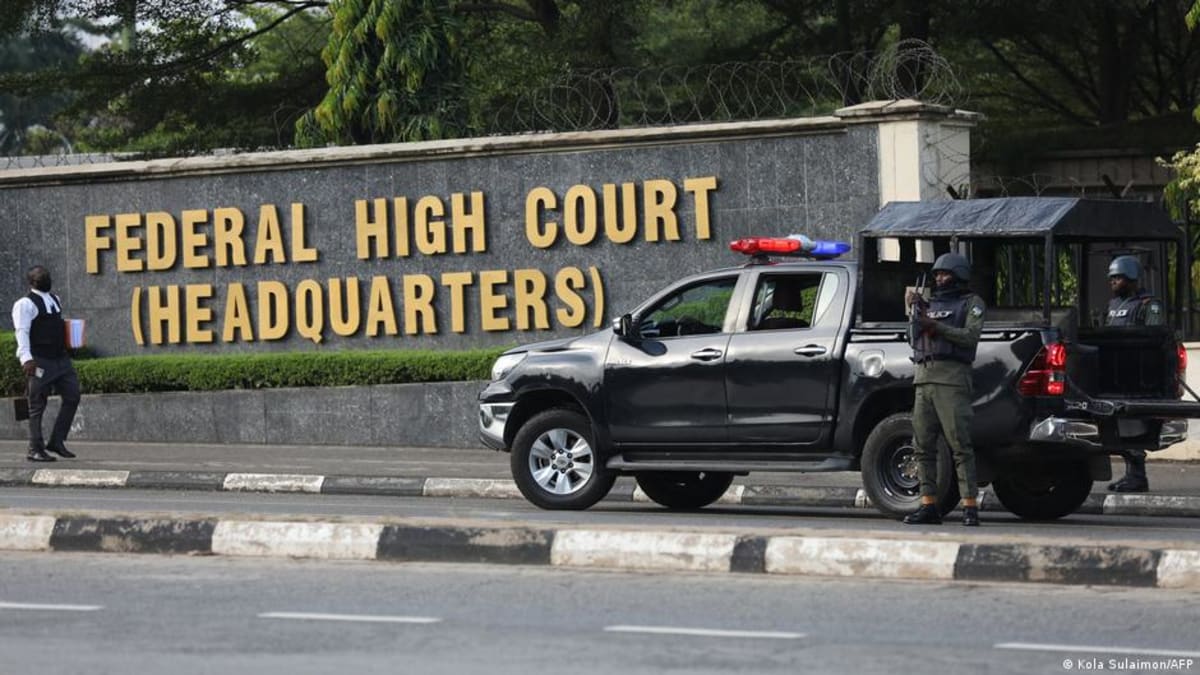Nigerian court building in Abuja where terrorism trials with international oversight took place