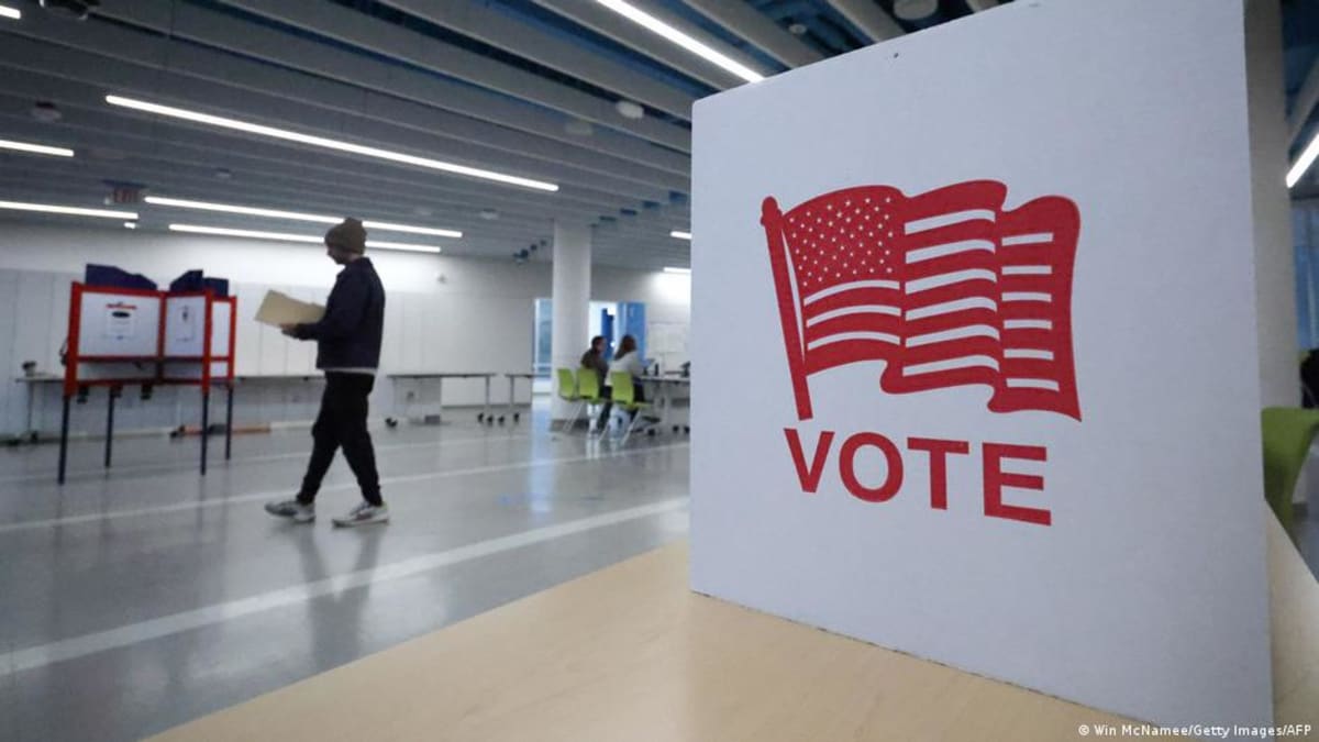 Voters in Virginia casting ballots at polling station during redistricting referendum vote