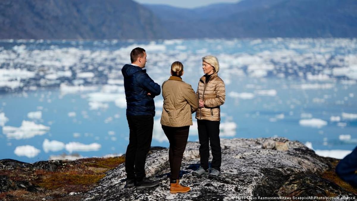 European Commission President Ursula von der Leyen meeting with Greenlandic and Danish leaders in Nuuk