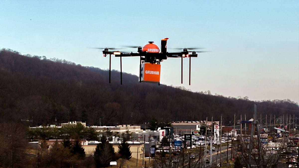 Drones Now Deliver Food in New Jersey Suburbs