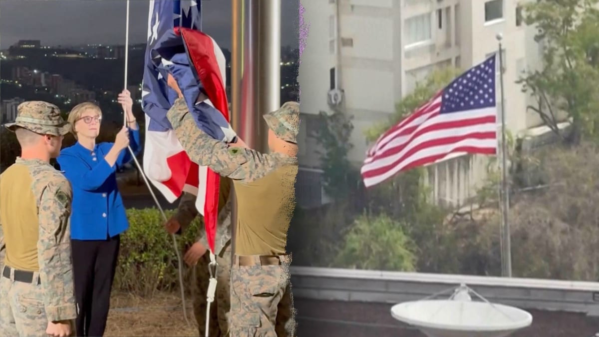 US Flag Returns to Venezuela Embassy After 7 Years