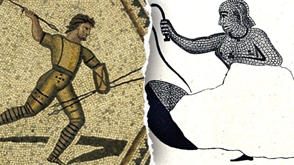 Ancient Mosaic Reveals Female Arena Fighter From 250 A.D.