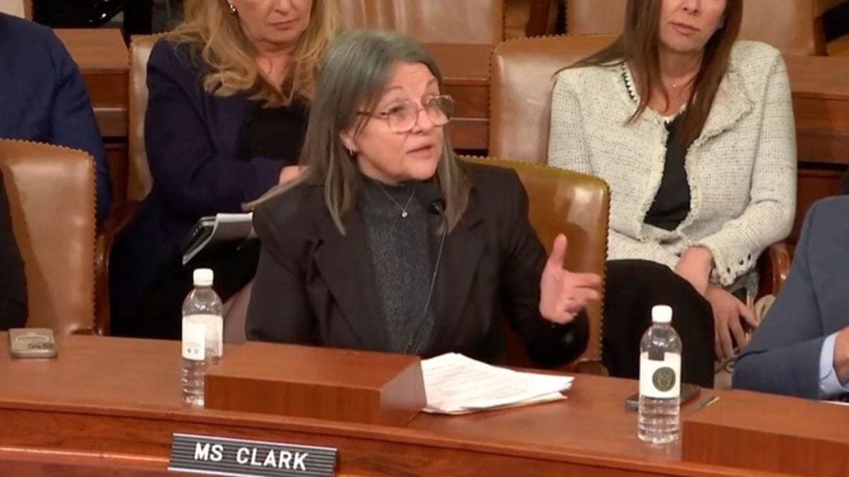 Sheila Clark testifying before House Ways and Means Committee about hospice fraud prevention efforts