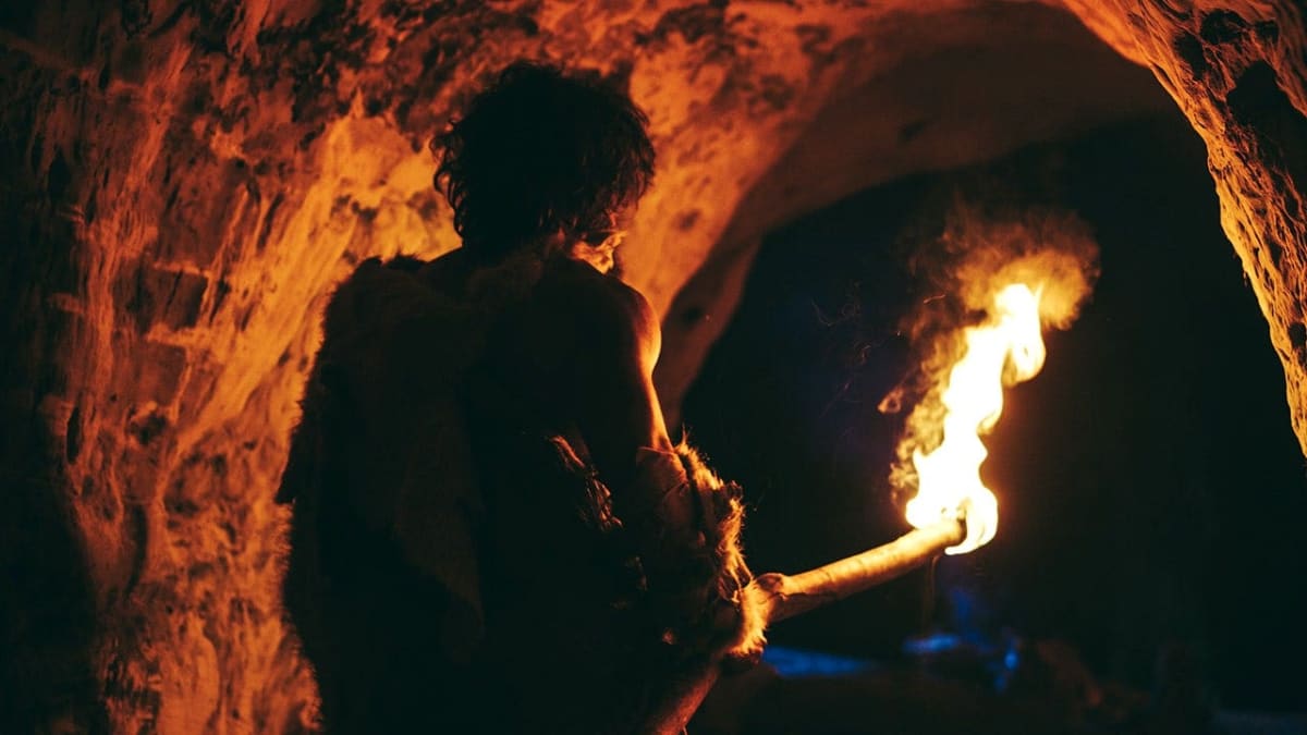 Wonderwerk Cave entrance in South Africa's Kalahari Desert where ancient fire evidence was discovered