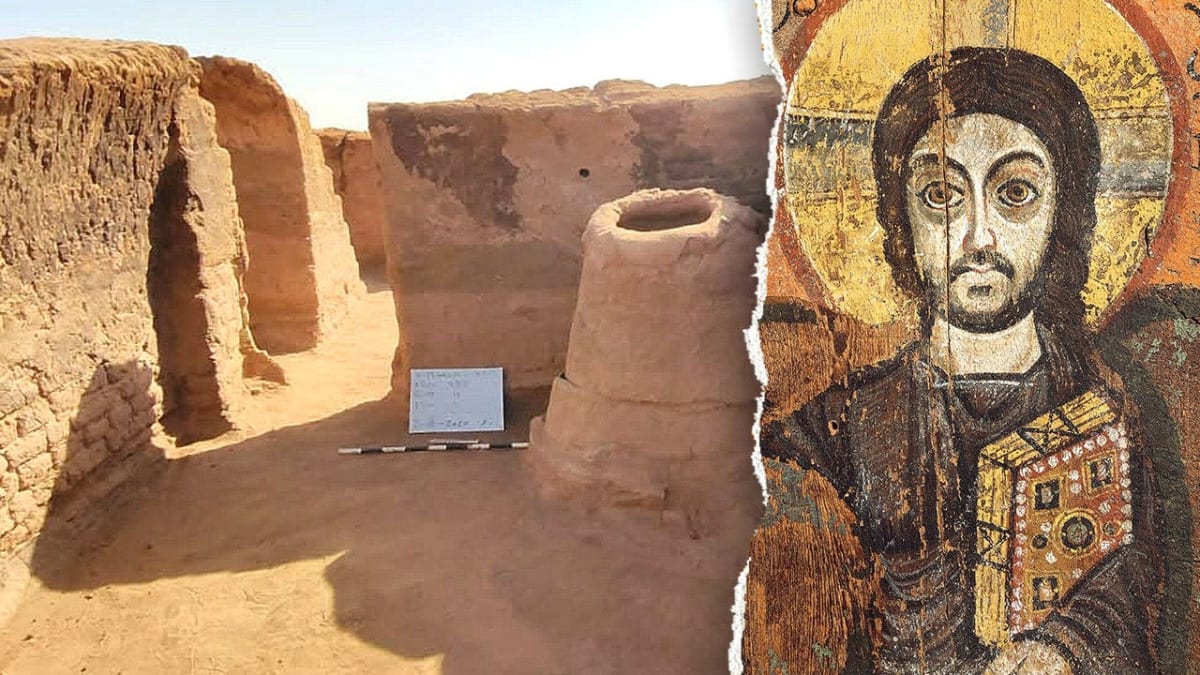 Ancient mudbrick buildings and domed bread ovens uncovered at Byzantine Christian city excavation site