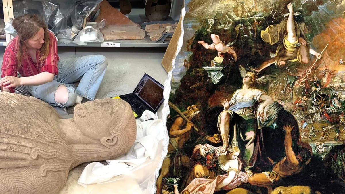 2,500-Year-Old Statue Found Face-Down in Biblical City