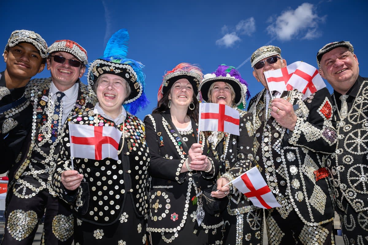 Colorful display of 50 playing cards featuring symbols of English culture and shared identity