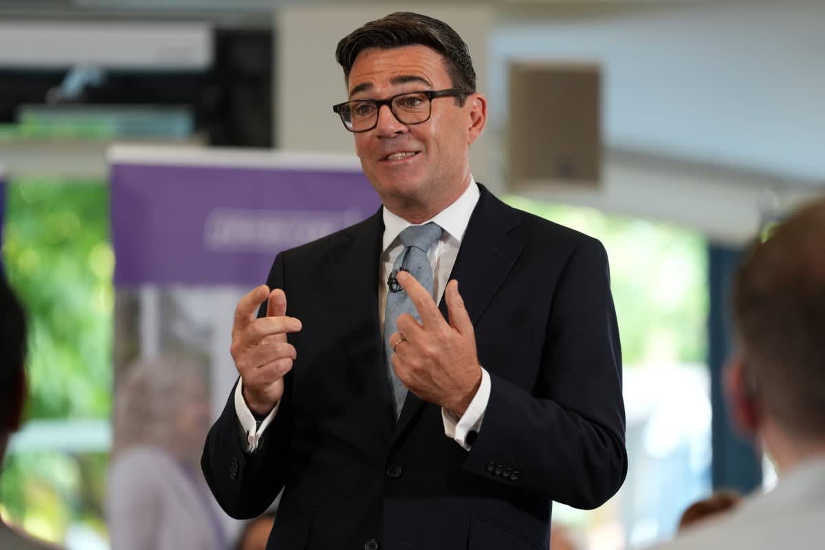 Prime Minister Andy Burnham speaking at Jewish Care facility in Enfield, London