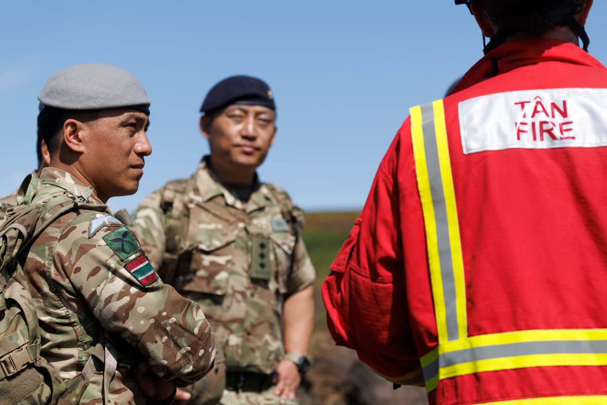 100 Gurkhas Deploy to Wales to Battle Raging Wildfires