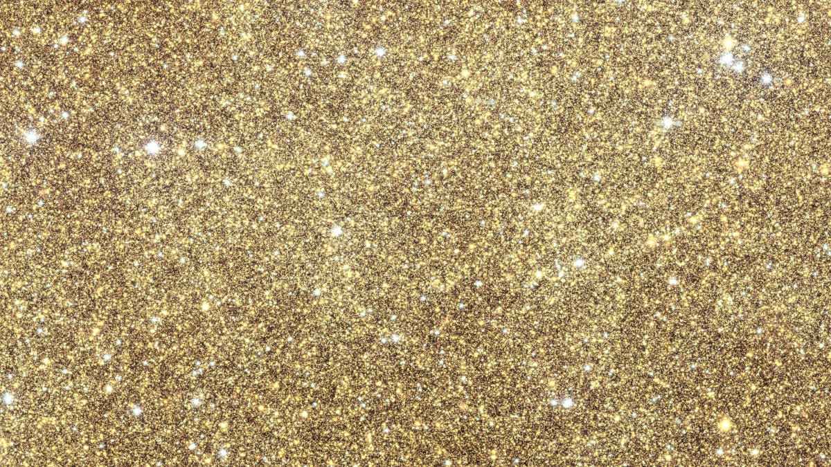 Golden and pink galactic center of Milky Way with billions of stars captured by Euclid telescope