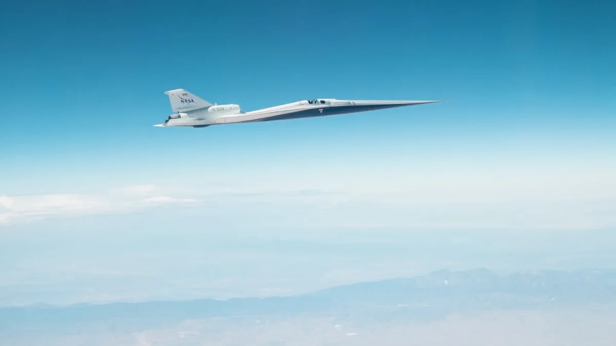 NASA's X-59 Reaches Supersonic Speed Without the Boom