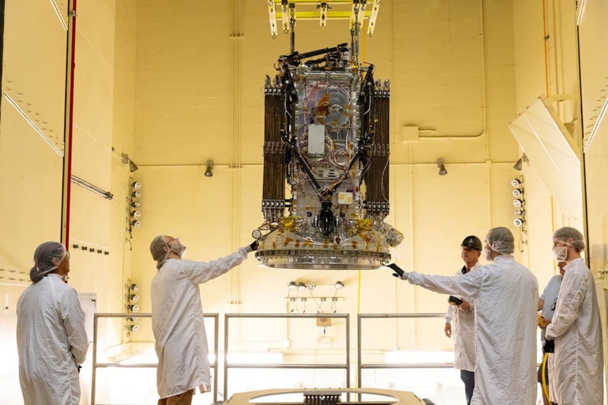 LINK robotic spacecraft being prepared for launch at NASA's Wallops Flight Facility in Virginia