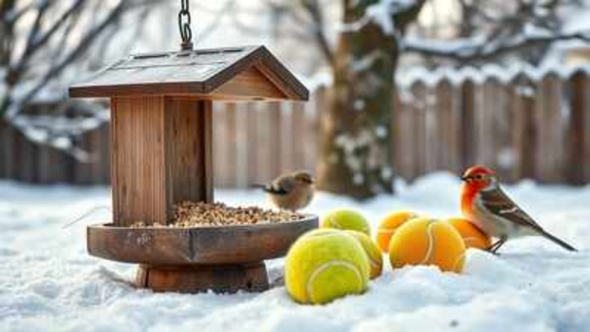 Tennis Balls Help Birds and Hedgehogs Survive Winter Ice - Image 3