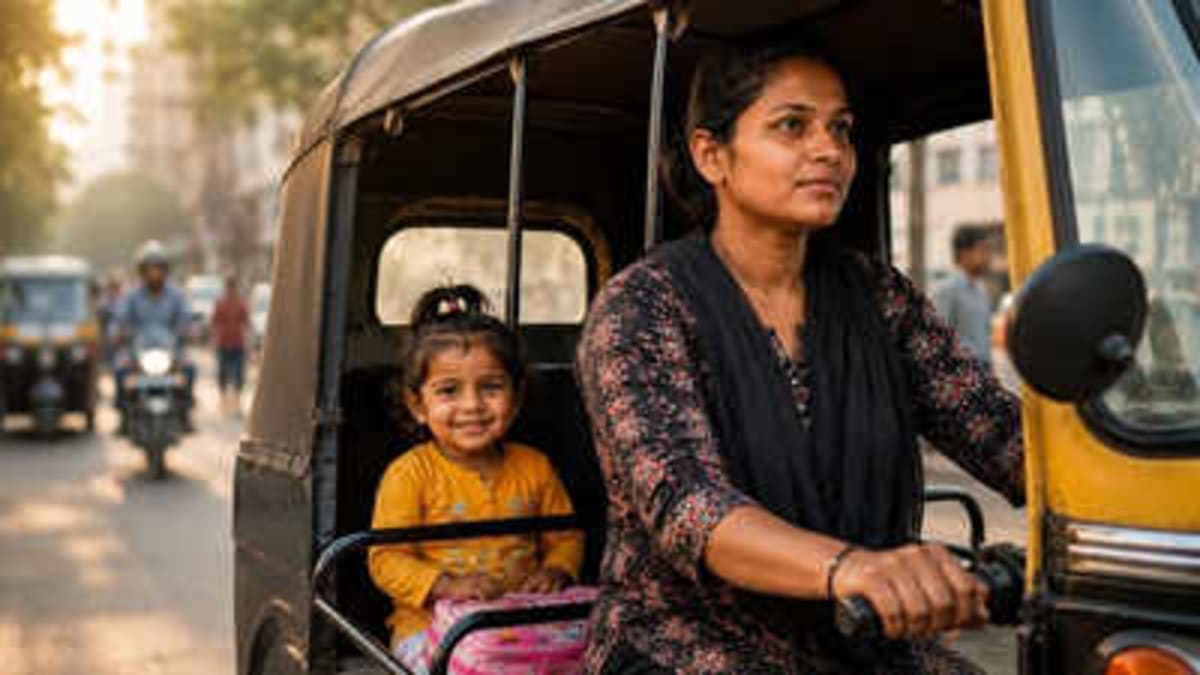 Mother Drives Rickshaw 16 Hours Daily for Daughter's Dream - Image 2