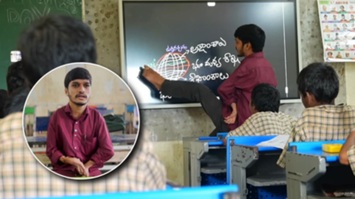 Teacher Born Without Hands Writes With His Feet in India - Image 2