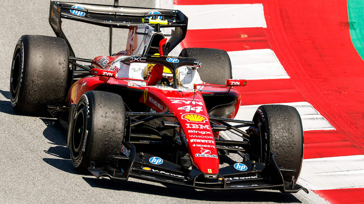 Hamilton Wins First Ferrari Race at 40, Makes History