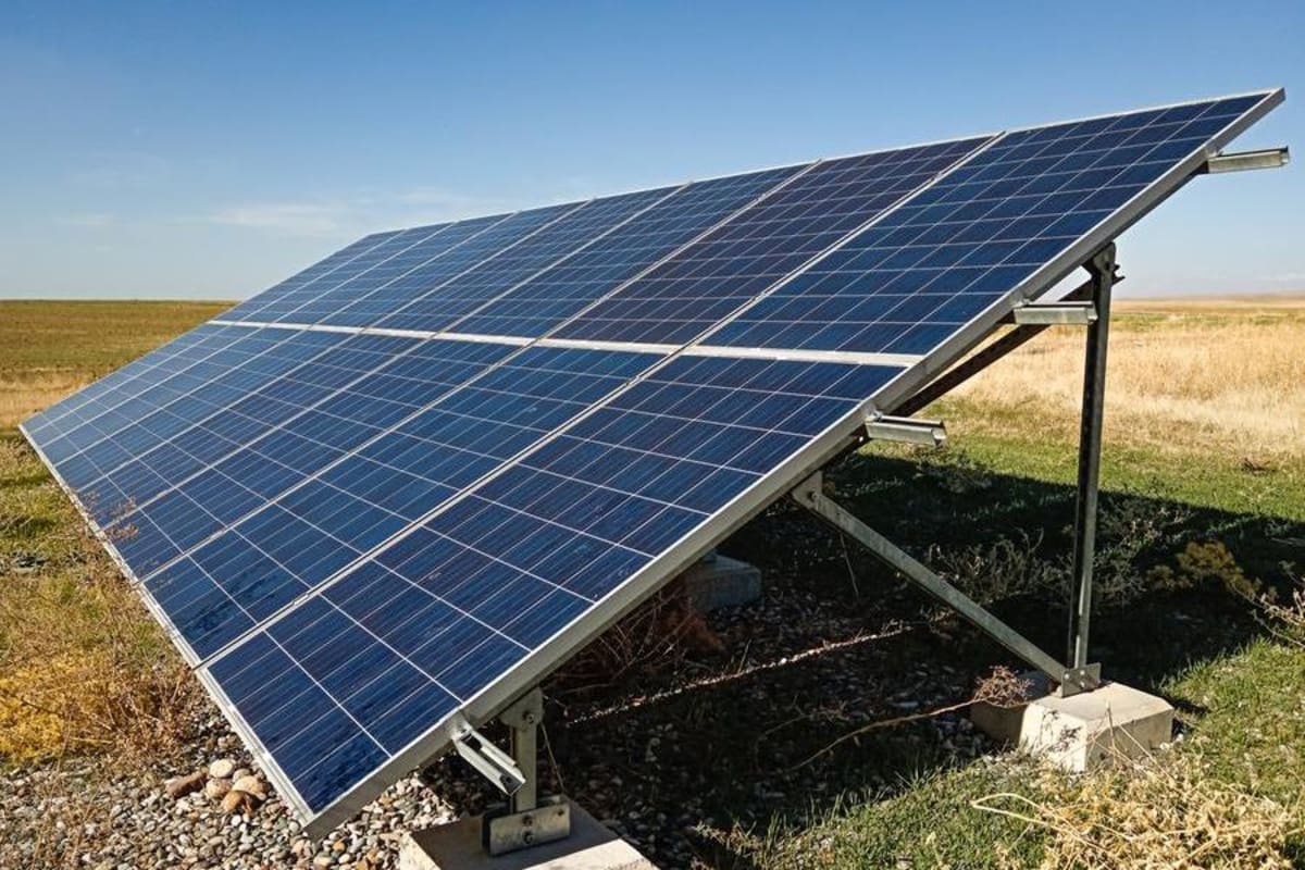 Solar panels installed on residential property bringing clean renewable energy to communities