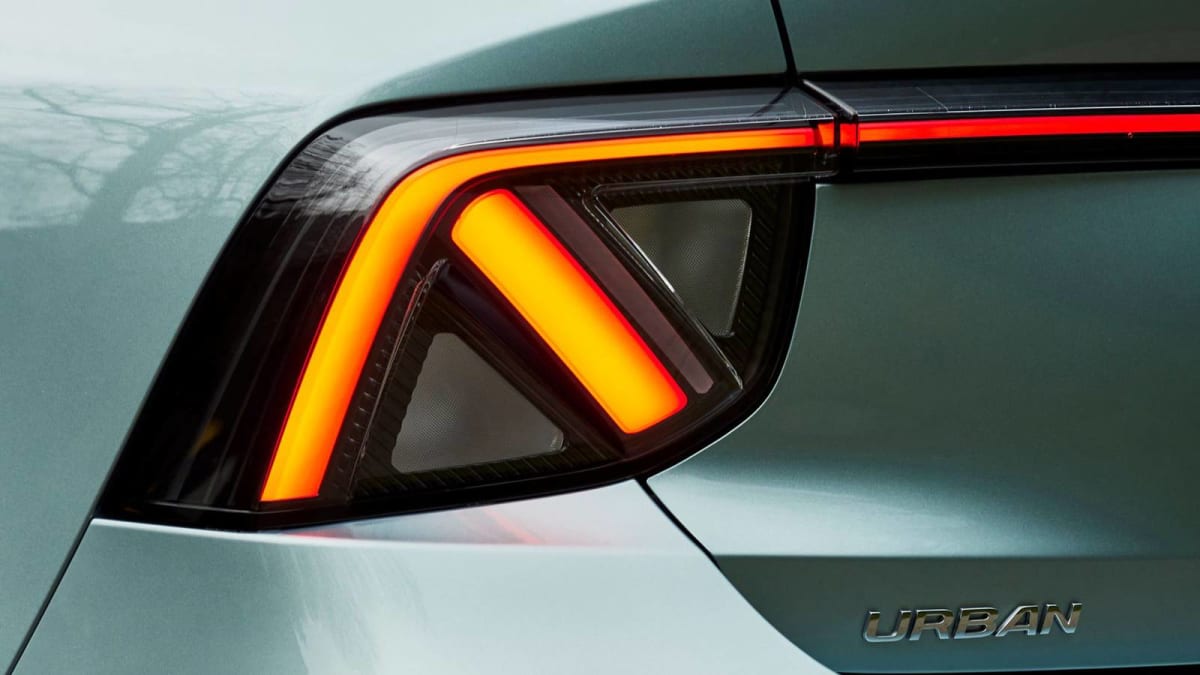 White MG4 electric vehicle with new solid-state battery technology on display