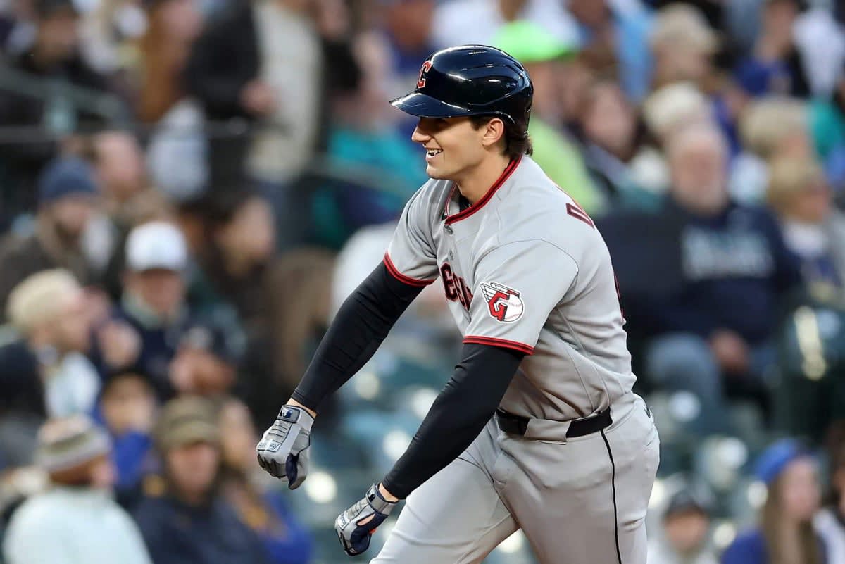 Rookie Chase DeLauter Hits 2 Home Runs in MLB Debut - Image 2