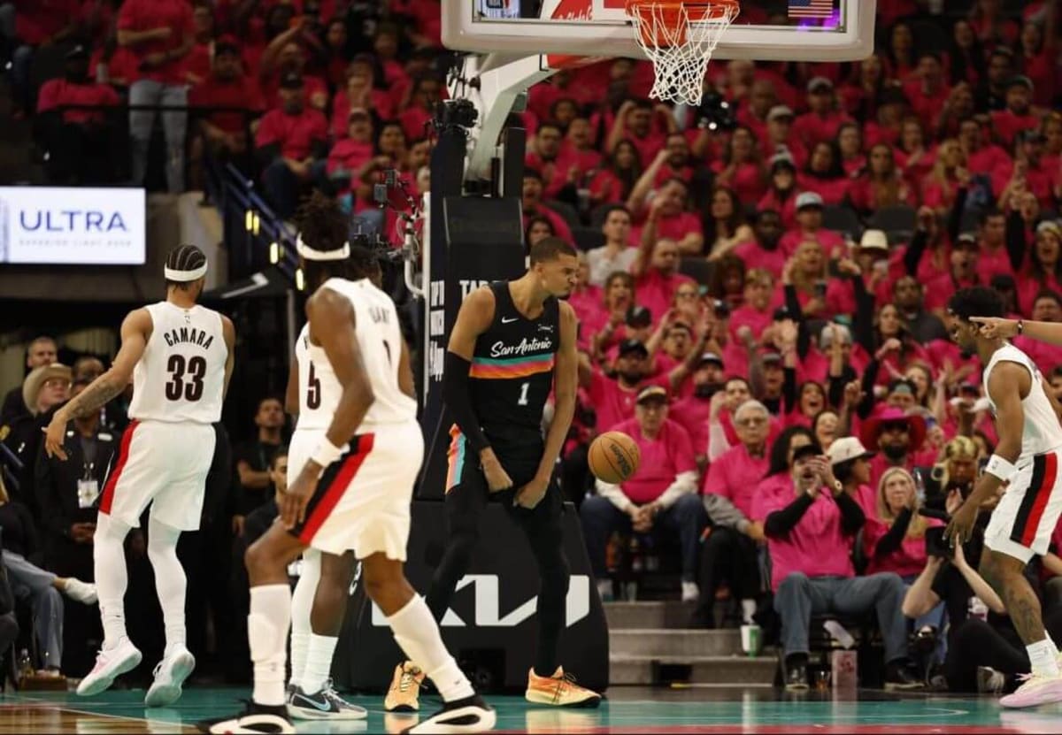 Wembanyama Waits for Teammate After Playoff Win - Image 3