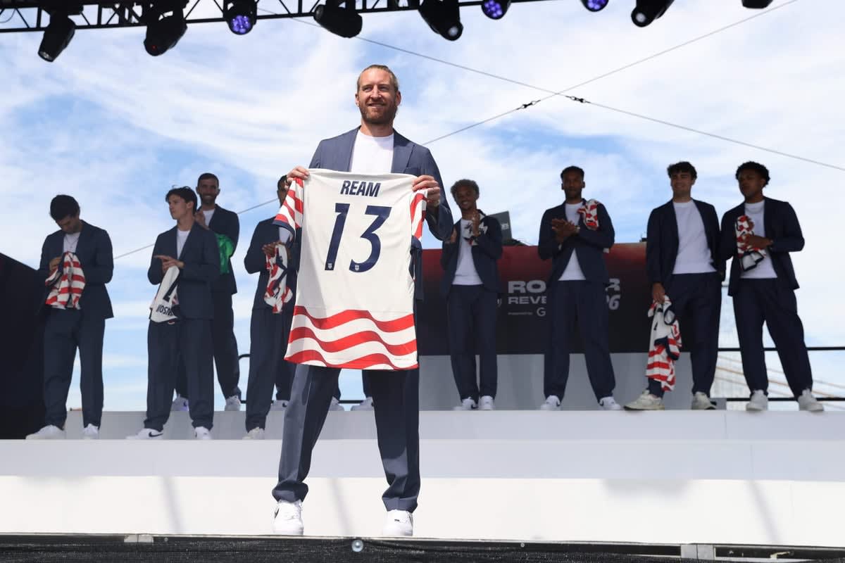 ** Tim Ream in U.S. national team jersey preparing for 2026 World Cup as team captain