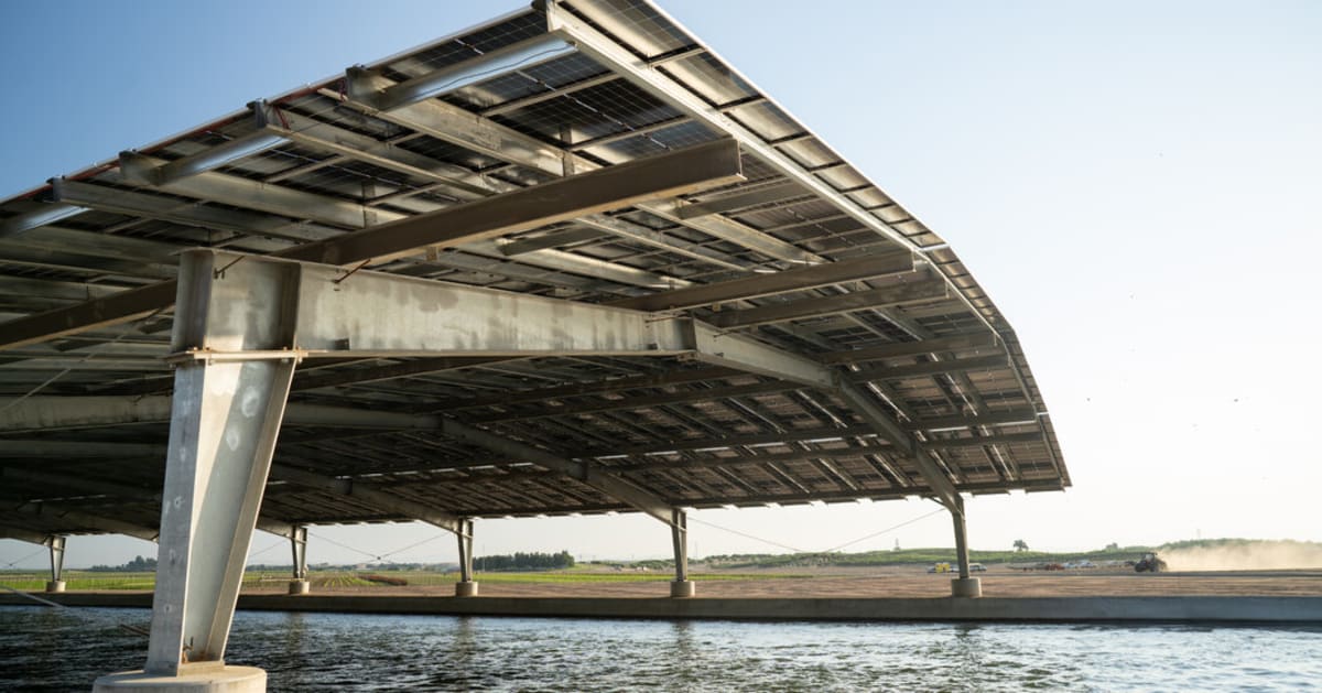 California Tests Solar Canals to Save Water and Power Farms