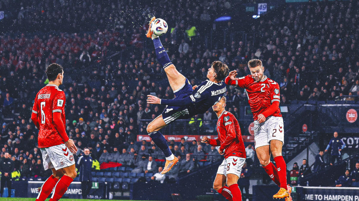 Limited edition Scottish twenty pound banknote featuring Scott McTominay's bicycle kick celebration against Denmark