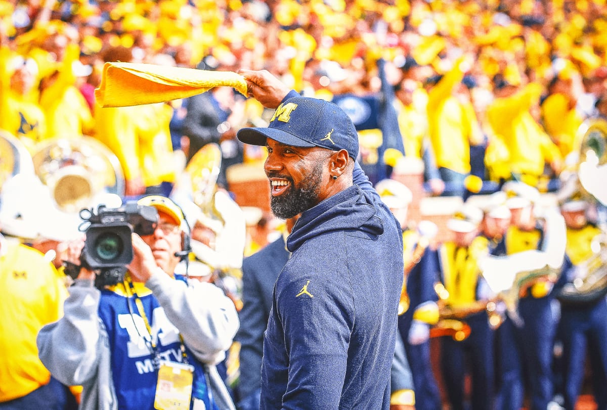 Charles Woodson Jr. in football uniform preparing to play defensive back position