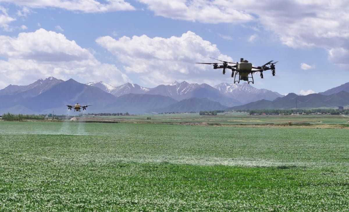 Rural community members learning agricultural techniques in modern training facility with instructors