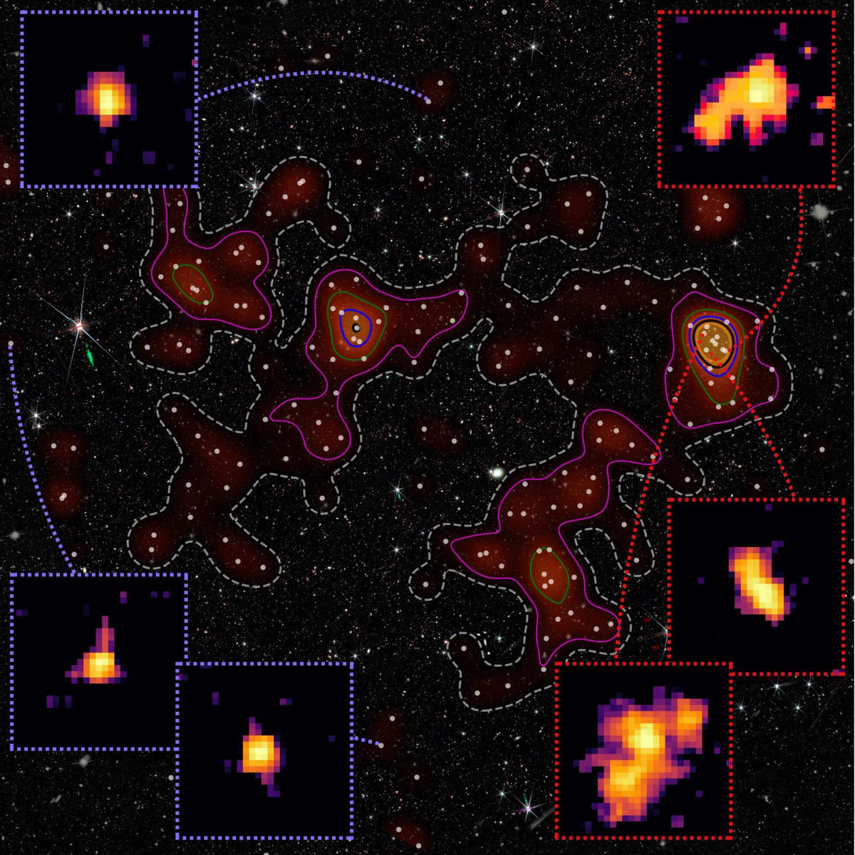 Galaxies Shaped by Location Just 1.2 Billion Years In